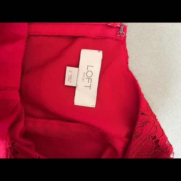 LOFT OUTLET | Scalloped Edge Dress - Picture 3 of 4